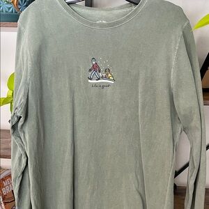 Life Is Good Sage Long Sleeve Tee